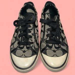 Grey and Black Coach Shoes